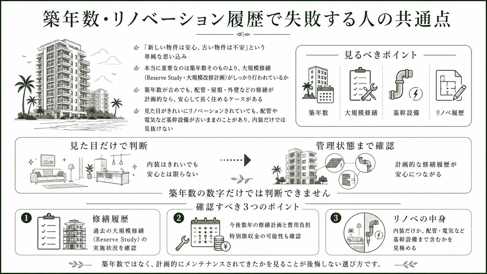築年数とリノベーション履歴で失敗しないための確認ポイント